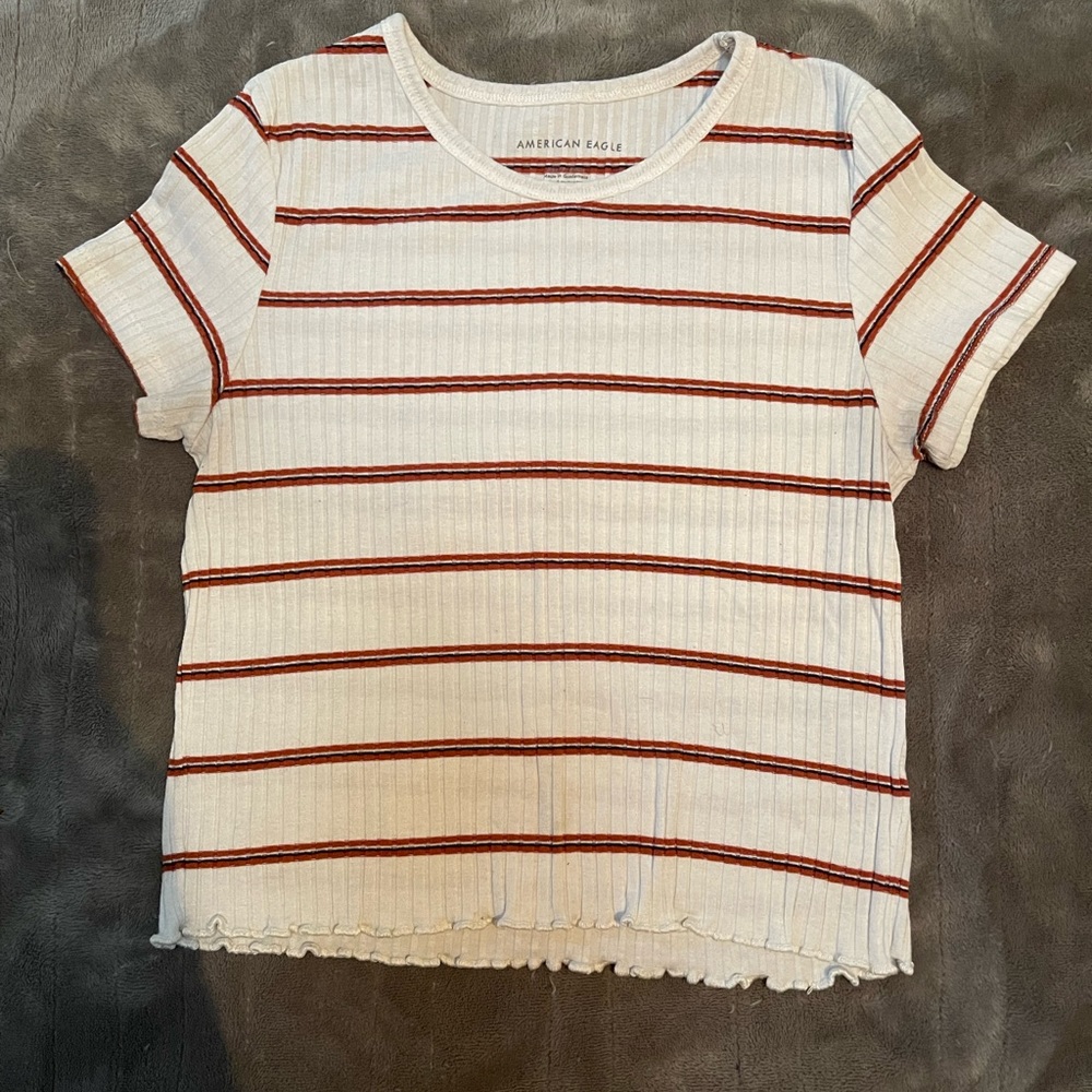 American Eagle short sleeve, cropped shirt.